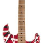 Avis EVH Stratocaster HSS Striped Series MN Red With Black Stripes Relic – Guitare électrique