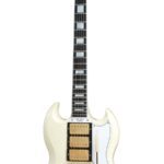Avis Gibson Custom Les Paul SG Custom 1963 3-pickup W/ Maestro Vos Classic White CS HRC – Guitare électrique